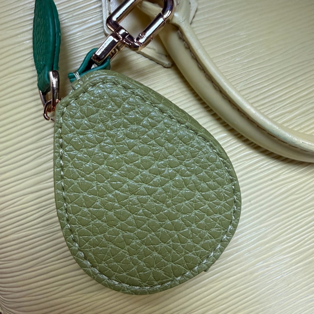 Green pear coin purse Keychain